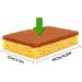 Nuhikap Natural Plant Based Scrub Sponge 16 Pack Palm Fiber Scrubber Sponge with Non Scratch Biodegradable Compostable Sponges - Buy Online on GoSupps.com