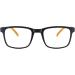 ADEWU Children's Glasses | Anti Blue Light Filter TR90 Rectangular Frames for Boys & Girls - Black/Yellow - Buy Online on GoSupps.com