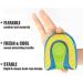 Silicone Gel Heel Cups for Heel Pain Relief - 2 Pairs, Large Size (Pack of 4) for Men and Women - Plantar Fasciitis Support and Spur Relief - Heel Inserts and Protectors - Buy Online on GoSupps.com