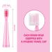 Vekkia Kids Electric Toothbrush Replacement Heads - 4 Pack, 3D Curved Soft Bristles, 7X More Plaque Removal, Pink - Perfect for Small Mouths - Buy Online on GoSupps.com