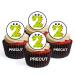 PRECUT Monster 2nd Birthday Edible Cupcake Toppers - Monster Numbers Theme Premium Thickness SWEETENED VANILLA - wafer card disc cake decorations (Pack of 12)