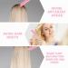 Pink Hair Loop Tool Set with French Braid Tool, Rat Tail Comb, and Hair Clip - 4 Pack | Hair Styling Accessories for Ponytails and Braids - Buy Online on GoSupps.com