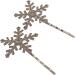 Topkids Accessories 2pc Rhinestone Christmas Hair Accessories Hair Grips - Hair Slides Hair Slides for Women or Girls Bridal Hair Accessories Wedding Hair Accessories for Women (Silver Snowflake) - Buy Online on GoSupps.com