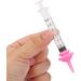 Gufastoe 10pcs Original and Mini Nipples with Syringes for Pets - Pink - Buy Online on GoSupps.com