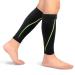 Yosoo Health Gear Sports Wade Compression sleeves shin rail support calf support bandage calf protection leg compression socks to run cycle for men and women (M-black) m black