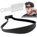 Miliaflick Hair cutting edge 2 pieces Hair Cut Professional Hair cutting tool Hair cutting ridge silicone haircut band for DIY Home Hair cutting instructions.