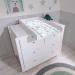 Callowesse Baby Changing Mat 79x47cm. Waterproof Wipe Clean Raised Edges Portable and Foldable Grey Stars Design - Buy Online on GoSupps.com