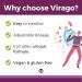 Virago Lysine Cold Sore Treatment - Vegan Immunity Booster - 90 Tablets - Buy Online on GoSupps.com