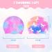 2 Pack Waterproof Silicone Swimming Caps for Girls - Purple Unicorn & Mermaid Design - Buy Online on GoSupps.com