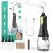 EnjoyNest Ear Wax Removal Electric Ear Cleaner Ear Cleaning Kit for Wax Buildup Earwax Irrigation Flushing Tool with 4 Pressure Modes & DIY Ear Irrigation Flushing System for Adults Kid Home Use Black