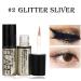 ETEDES Glitter Liquid Eyeliner - Waterproof Metallic Shimmer Eyeshadow in Glitter Silver - Buy Online on GoSupps.com