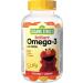 Sesame Street Brilliant Omega-3 Kids Gummy with DHA by Webber Naturals 120 Gummies For Children Age 3 and Up