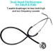 Scian Manual Blood Pressure Cuff Aneroid Sphygmomanometer with Adult Cuff and Dual Head Stethoscope - Professional BP Kit for Nurses & Doctors in Black - Buy Online on GoSupps.com
