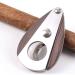 Cigar Boxs Humidors Cigar Cutter Stainless Steel Portable Stitchifan-Shaped Cigar Guillotine Stainless Steel Double Cut Blade for a Perfect for Friend