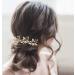 Leaf Bridal Wedding Hair Pins - Set of 3 Gold Hair Accessories for Women and Girls - Buy Online on GoSupps.com