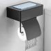 2 Toilet Paper and Wipes Holder | Stainless Steel Polished Modern Roll Tissue Holder | Flushable Wet Wipe Dispenser for Washroom Kitchen Riastvy 2 Pcs Black - Buy Online on GoSupps.com