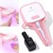 TOMICCA 4 in 1 Gel Nail Glue and Nail Lamp Kit - Portable UV Nail Lamp for Easy and Fast Nail Extension System  Great for Travel Large