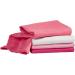 Bornino Mullwindeln Pink - 4-Pack Molton Towels 80x80cm | Pure Cotton Baby Blankets in Pink Tones - Buy Online on GoSupps.com