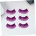 POPETPOP 9 Pairs Fake Eyelashes Dreses Purple Mascara Flash Halloween Eyelashes Clothing Magnetic Suite - Buy Online on GoSupps.com