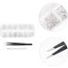 EXCEART 1 Set Makeup Rhinestone Rhinestones Nail Accessories Manicure Tools Nail Patches Diy Manicure Supply Nail Jewelry Decor Manicure Decors White Wooden Rhinestone Nails Acrylic 3d 12.5X0.8cm White - Buy Online on GoSupps.com
