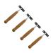 Frcolor 4 pieces of razor with bamboo handle Tools for shaving Bart Security razor Razor For men Handing tools Razor blade handle made of bamboo double handle