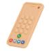 Funny Phone Bite Ring Cubes - Soft Silicone Sensory Toy for Baby Motor Skills & Color Detection - Bright Yellow - Buy Online on GoSupps.com