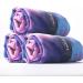 Drishti Brands Hot Yoga Mat Towel | Anti-Slip Grips | Sweat Absorbent | 24x72 Standard Size | Blue & Pink Tie Dye | For Yoga, Bikram, Pilates - Buy Online on GoSupps.com
