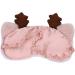 Elk Silk Plush Eye Sleep Mask - Soft and Comfortable Eye Cover for Women - Perfect Christmas Gift - Beige - Buy Online on GoSupps.com