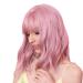 HAIRCUBE 14 Short Curly Bob Wig for Women - High-Quality Synthetic Wig with Bangs in Pink | Lightweight & Stylish - Buy Online on GoSupps.com