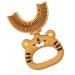 Zceplem U-shaped children's toothbrush U-shaped children's toothbrush-cartoon-tiger design for children soft silicone brush head for 360-degree tooth cleaning manual toothbrush for the whole mouth extra