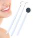 3 Pieces Dental Tools Set Professional Disposable Plastic Dental Hygiene Cleaning Kit including Dental Mirror Probe for Oral Care Orthodontic Supplies