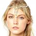 Zoestar Pearl Head Chain Gold Bridal Headpiece Boho Hair Jewelry Wedding Festival Headband for Women and Girls