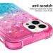 Buy Tivenfezk Nadoli Glitzer Treisand Shell for iPhone 15 Pro - Shockproof Gradient Liquid Case | Pink Blue Transparent Bumper Cover - Buy Online on GoSupps.com