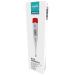 Europapa Digital fever thermometer for babies children and adults thermometer for oral axillary or rectal waterproof with fever alarm (red)