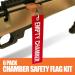 6 Chamber Safety Flags with Bright Red Tags for Rifle Handgun Shotgun - Universal Compatibility - Buy Online on GoSupps.com