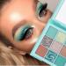 Mysense 9 Colors Eyeshadow Palette Glitter and Matte Eye Shadows Light Green Teal Blue Copper Professional Vegan Natural Nude Eyeshadow Shades Mint Green & Maroon - Buy Online on GoSupps.com