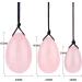100% Pure Natural Rose Quartz Egg Set | Kegel Exercise Balls & Massage Balls | Black L Enhance Your Wellness & Intimacy - Buy Online on GoSupps.com
