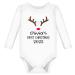 My First Christmas Baby Grow Outfit Vest Boy Girl | Personalised Baby Grows | 1st Xmas Gifts Newborn Unisex Babies Clothes For Boys Girls Vests Gender Neutral 3-6 Months LONG SLEEVE