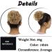Dark Blonde to Ash Blonde Messy Updo Hairpiece Scrunchie - Curly Hair Bun Extension - Buy Online on GoSupps.com