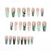 Justotry 24 Pieces Coffin Nails - Colored French & Nude Ballerina Press-On Artificial Nails for Women | Pretty Pastel Fake Fingernails - Buy Online on GoSupps.com
