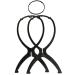 Wig Stand Holder - Rbenxia 6pcs Portable Durable Plastic Folding Hairpieces Display Tool - Black - Buy Online on GoSupps.com