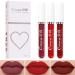 INVILKSTAR 3 Pcs Matte Liquid Lipstick Makeup Set  Matte liquid Long-Lasting Wear Non-Stick Cup Not Fade Waterproof Lip Gloss (9)