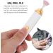 POPETPOP nail polisher nail drill buffer nail art drill kit nail art polisher nail art machine Mini Electric nail tools electric acrylic nail drill electric drill abs white manicure 15.2X2X2CM White - Buy Online on GoSupps.com