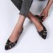 Women's Casual Thick Heel Loafer in Shallow Pointed Design - Black - Buy Online on GoSupps.com