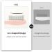 MSQ Folding Eyelash Comb Eyelash Separator Arc Designed Cosmetic Brushes Tool Eyebrow Grooming Brush (Nude) - Buy Online on GoSupps.com