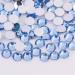 3000 Pieces SS6 2mm Flatback Rhinestones Clear Glass Round Gems Crystals for Nail Art DIY Crafts Clothes Shoes Bags (Light Blue)