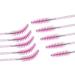 Elisel 100pcs Disposable Mascara Brushes with Container - Makeup Applicators for Eyelash Extensions and Eyebrow Brush - Crystal Pink - Buy Online on GoSupps.com