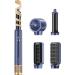 TECHMERI 4-in-1 Ionic Hair Styler and Dryer Brush with Auto Curler Nozzle and Smoothing Brushes - 110 000 RPM High-Speed Motor Blue4