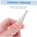 Ipetboom Nose Hair Trimming Tweezers - Silver Face & Beard Trimmer for Men | Precision Nose & Ear Hair Removal | Ingrown Nasal Hair Solution 9.3x1.3cm - Buy Online on GoSupps.com