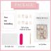 24Pcs Short Square French Tips Glitter Fake Nails | Elegant Designs | Reusable Stick-On Nails for Women and Girls - Buy Online on GoSupps.com